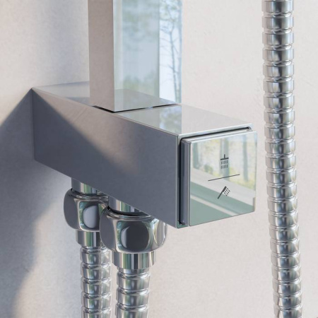 Душевой гарнитур с верхней лейкой хром IDDIS Bild (BIL1FSBi76)